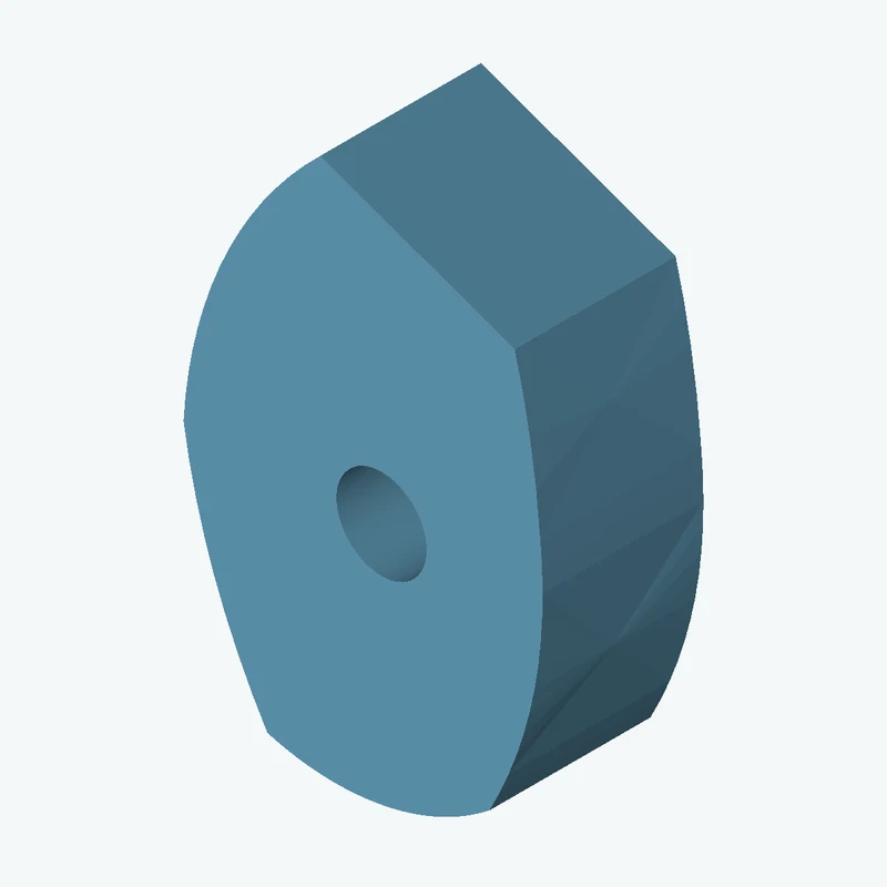 freeform sketched section (6 segments: 1 straight, 3 arcs, 2 curves), ~33.268 × 49.044 mm, extruded 15 mm thick — 2153