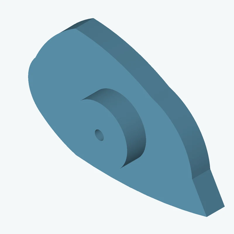 freeform sketched section (7 segments: 1 straight, 4 arcs, 2 curves), ~61.615 × 39.325 mm, extruded 6.48 mm thick — 2505