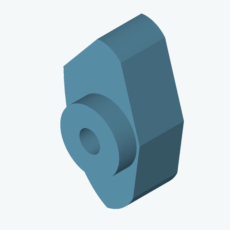 freeform sketched section (7 segments: 3 straight, 3 arcs, 1 curve), ~31.04 × 57.472 mm, extruded 18.05 mm thick — 2620