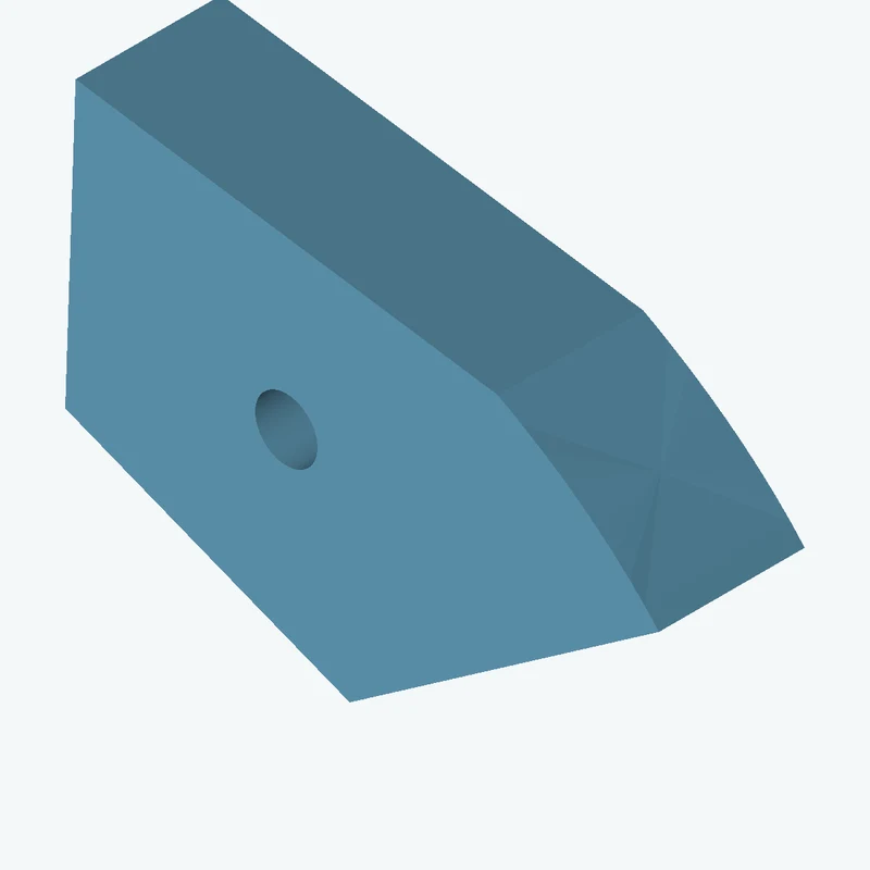 freeform sketched section (5 segments: 4 straight, 1 curve), ~61.055 × 41.41 mm, extruded 15 mm thick — 2693
