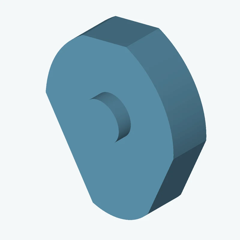 freeform sketched section (6 segments: 3 straight, 2 arcs, 1 curve), ~58.378 × 69.12 mm, extruded 15 mm thick — 2844