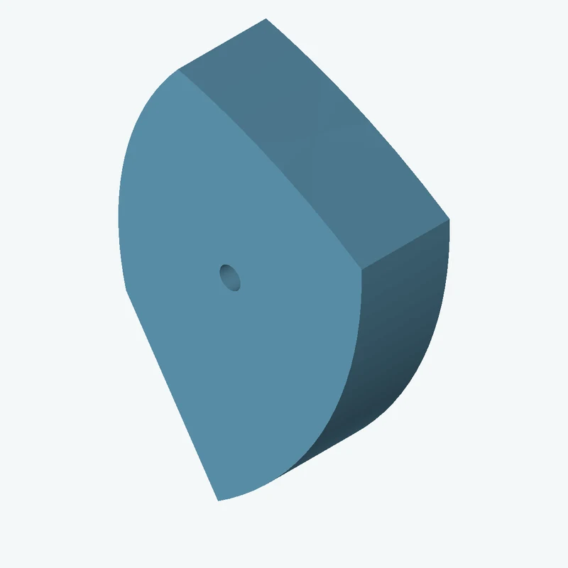 freeform sketched section (4 segments: 1 straight, 2 arcs, 1 curve), ~48.685 × 73.145 mm, extruded 18.18 mm thick — 3075