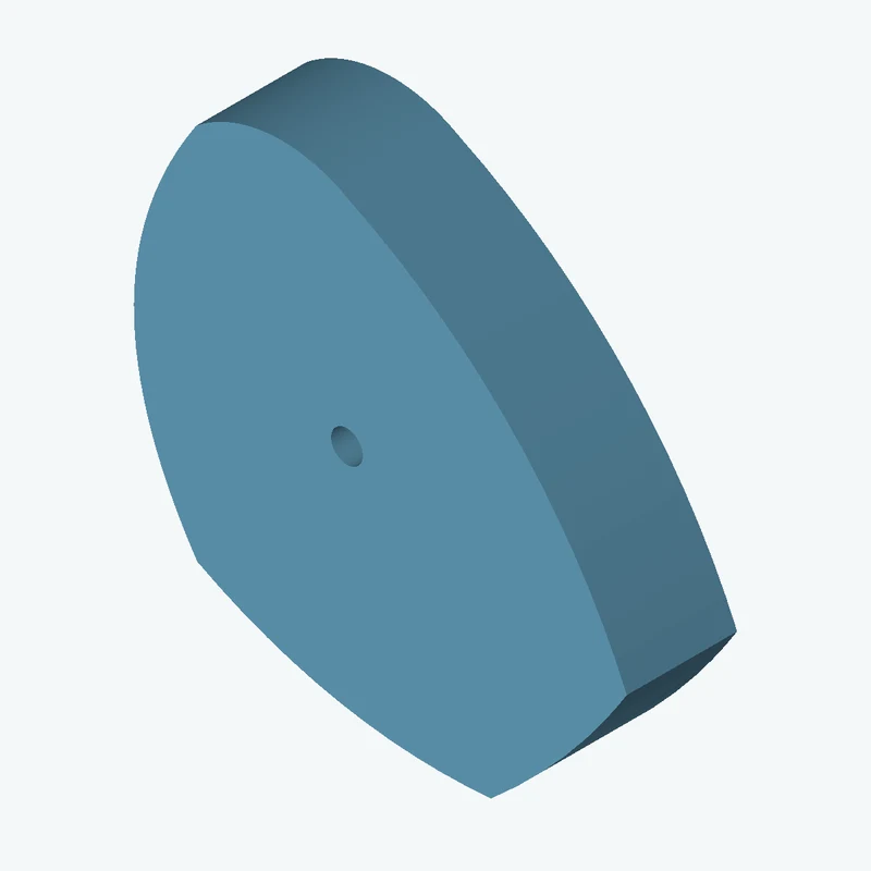 freeform sketched section (5 segments: 2 arcs, 3 curves), ~58.572 × 60.84 mm, extruded 15 mm thick — 3360