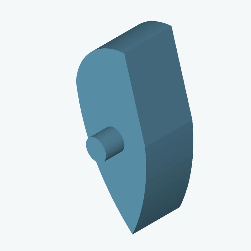freeform sketched section (4 segments: 1 straight, 2 arcs, 1 curve), ~33.075 × 73.179 mm, extruded 22.65 mm thick — 3365