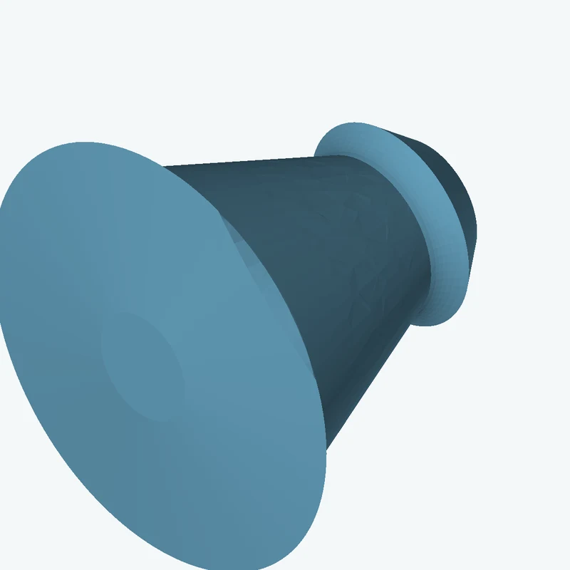 Revolved organic body from a freeform sketched section (7 segments: 5 straight, 1 arc, 1 curve), ~36.064 × 61.33 mm half-silhouett — 3437