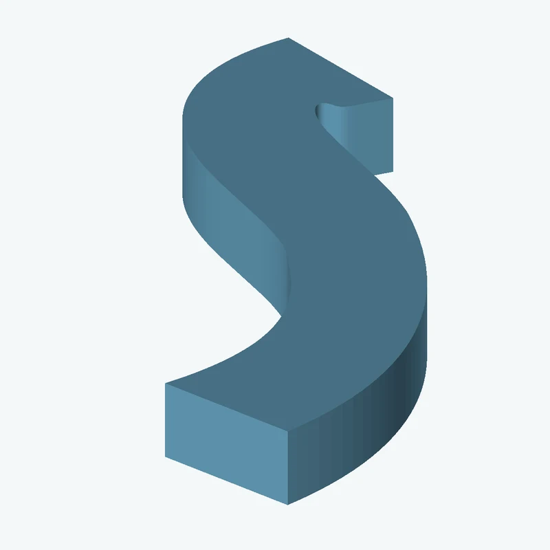 17.9 × 10.9 mm rectangular section swept along a curved path, ~60 mm span — 0071
