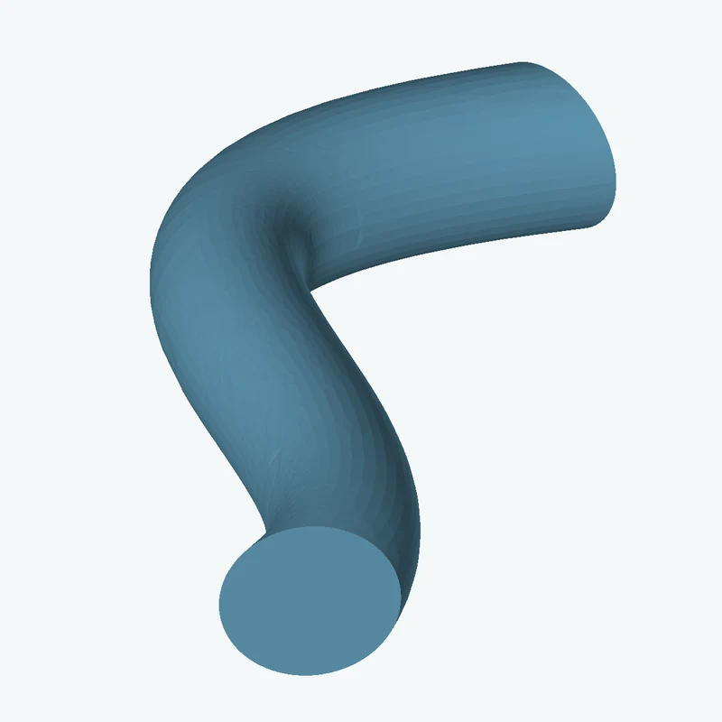 Ø12.7 mm circular section swept along a curved path, ~52.87 mm span — 0159