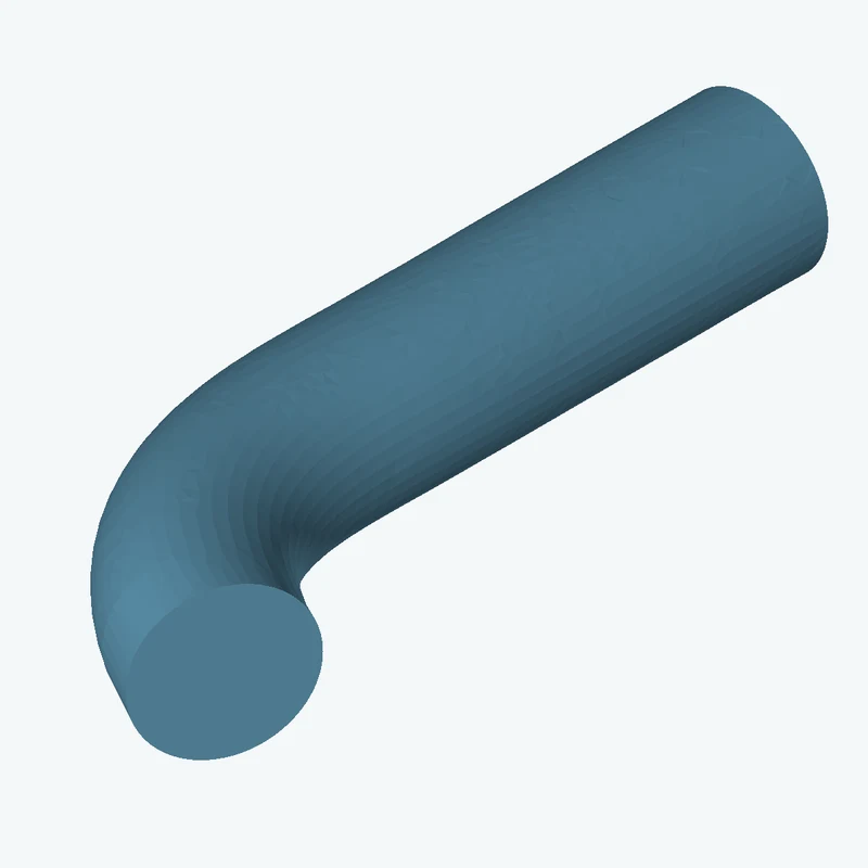 Ø17 mm circular section swept along a curved path, ~78.91 mm span — 0240