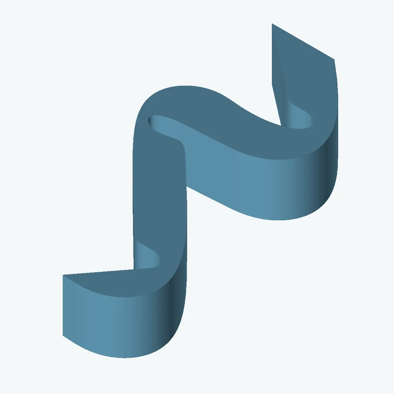 12.5 × 10.5 mm rectangular section swept along a curved path, ~59.39 mm span — 0311