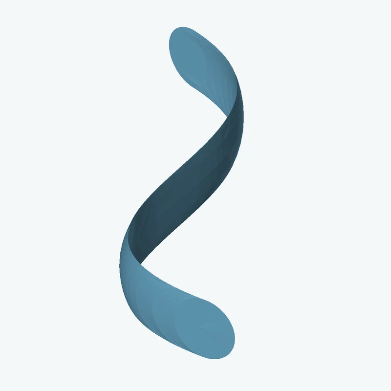 Ø12.6 mm circular section swept along a curved path, ~61.93 mm span — 0998