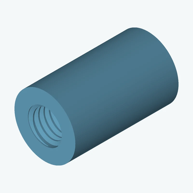 M8x1.25 internal thread, 24.4 mm long — 0073