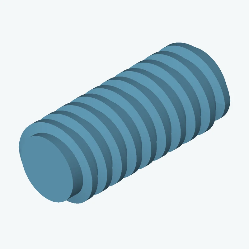 Tr 18x4 external thread, 42 mm long — 0215