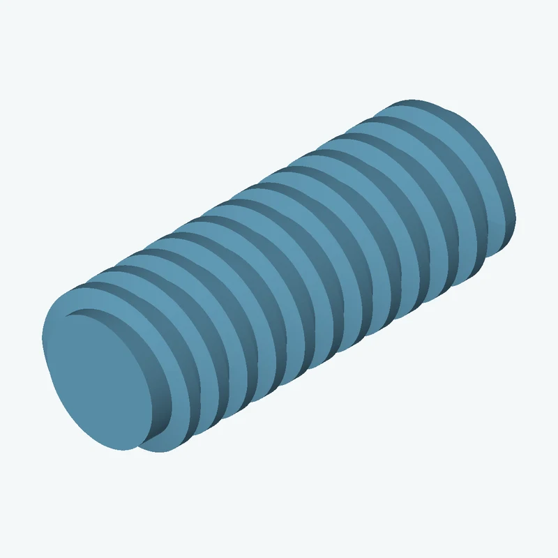 Tr 14x3 external thread, 37.5 mm long — 0330