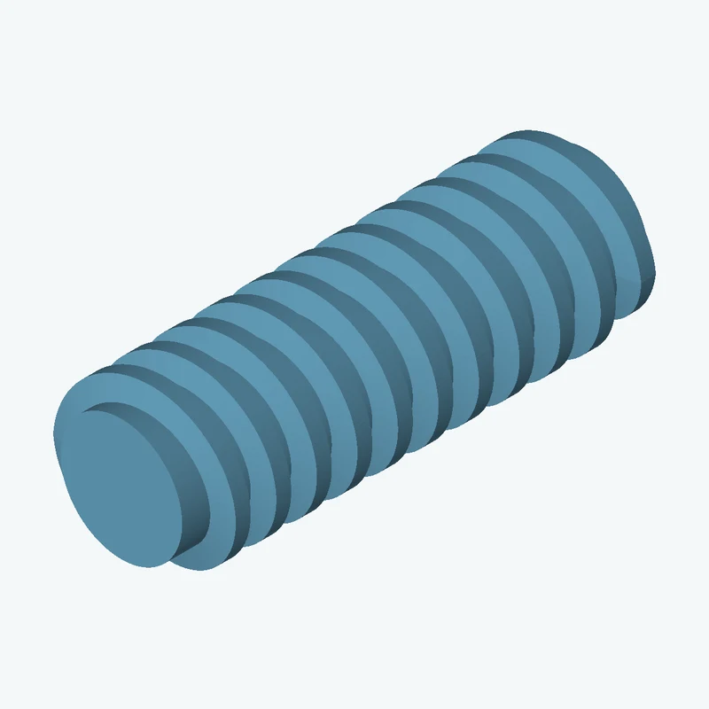 Tr 16x4 external thread, 46 mm long — 1528