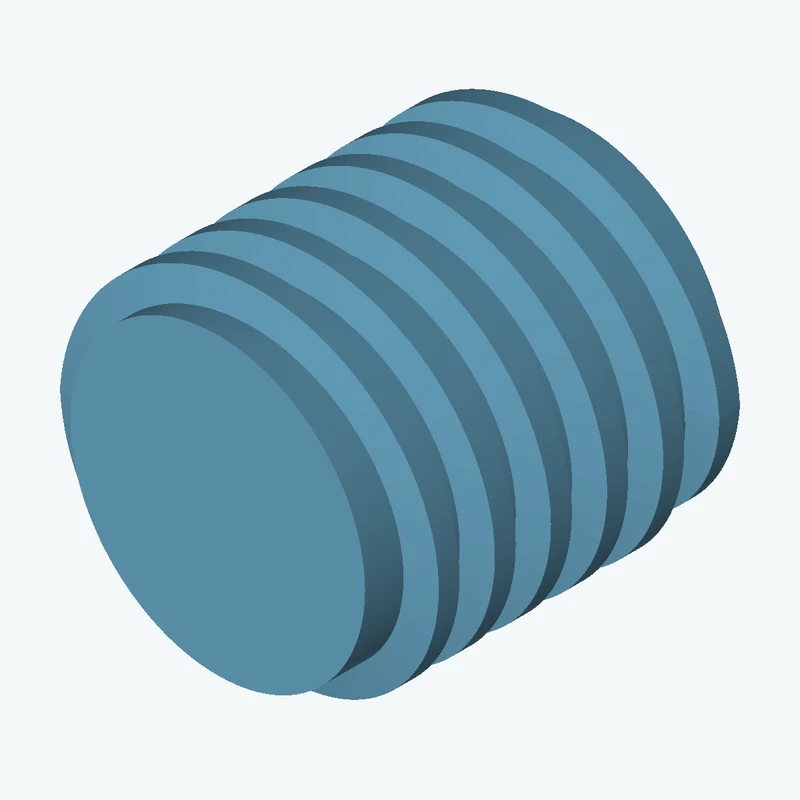 ACME 1 1/4 external thread, 33 mm long — 1878
