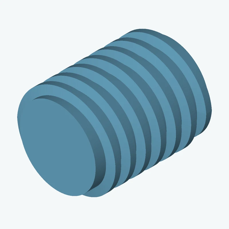 ACME 1 1/2 external thread, 47.6 mm long — 1903