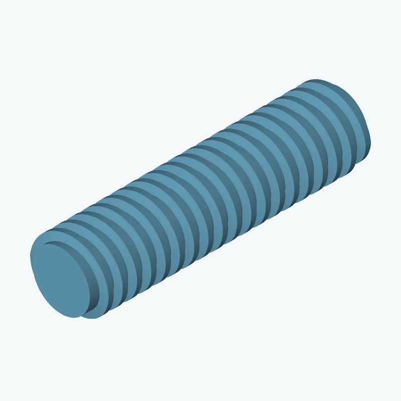 ACME 1/2 external thread, 49.5 mm long — 2321