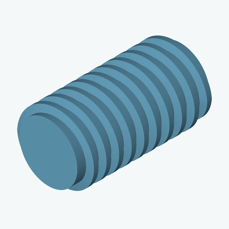 Tr 28x5 external thread, 52.5 mm long — 2352