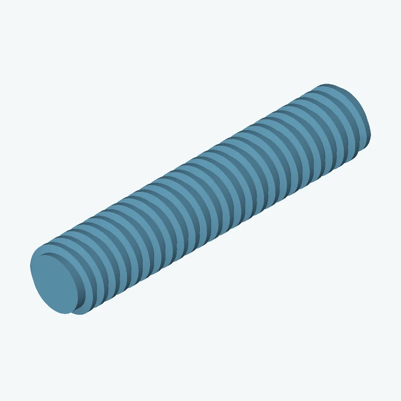 Tr 10x2 external thread, 51 mm long — 2448