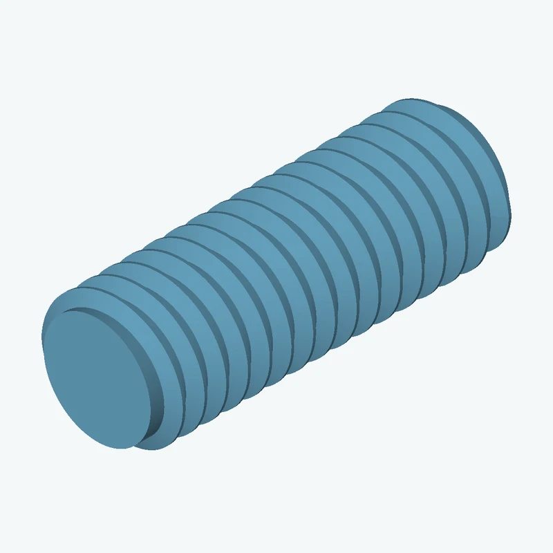 M6x1 external thread, 16.5 mm long — 2473