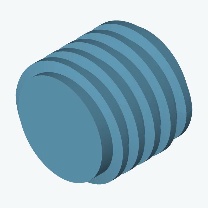 ACME 1 1/4 external thread, 27.9 mm long — 2655