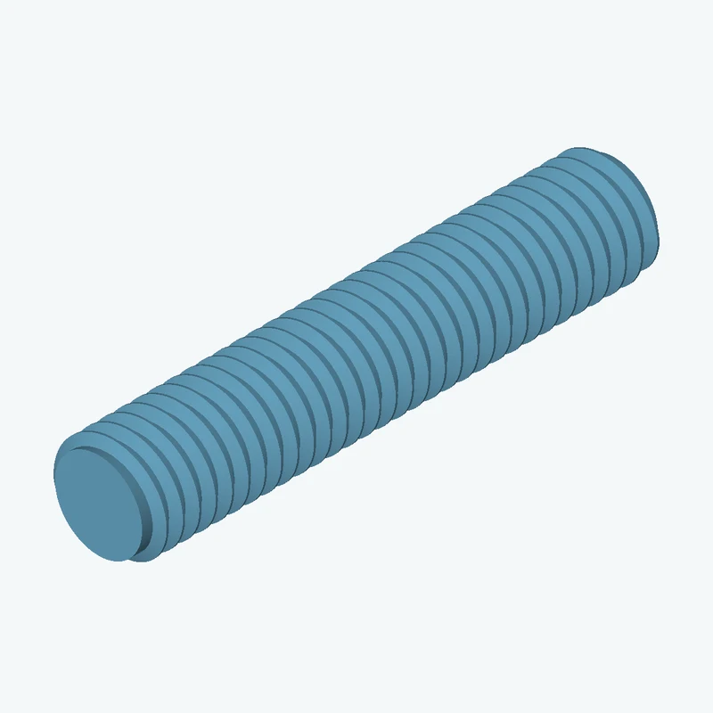 M8x1.25 external thread, 39.4 mm long — 2970