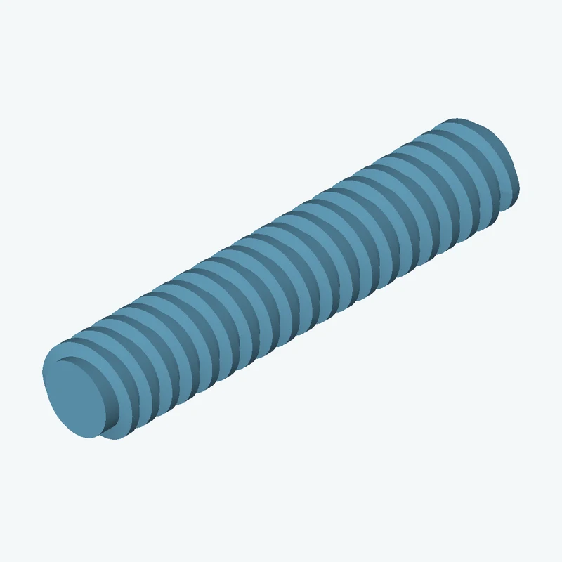 Tr 12x3 external thread, 61.5 mm long — 3197