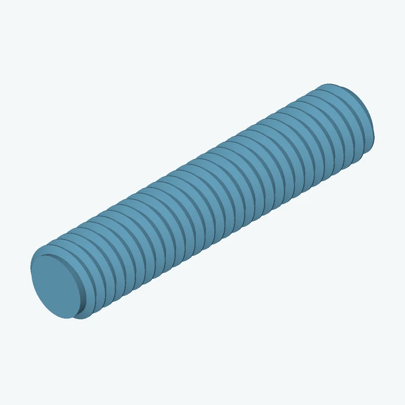M6x1 external thread, 29.5 mm long — 3550