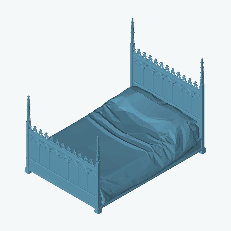 Gothic Bed 01