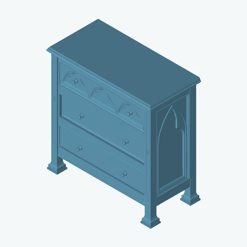Gothic Commode 01