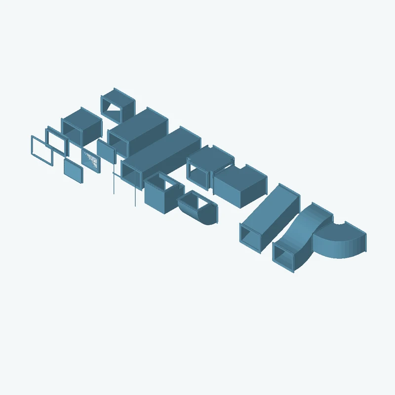 Modular Airduct Rectangular 01