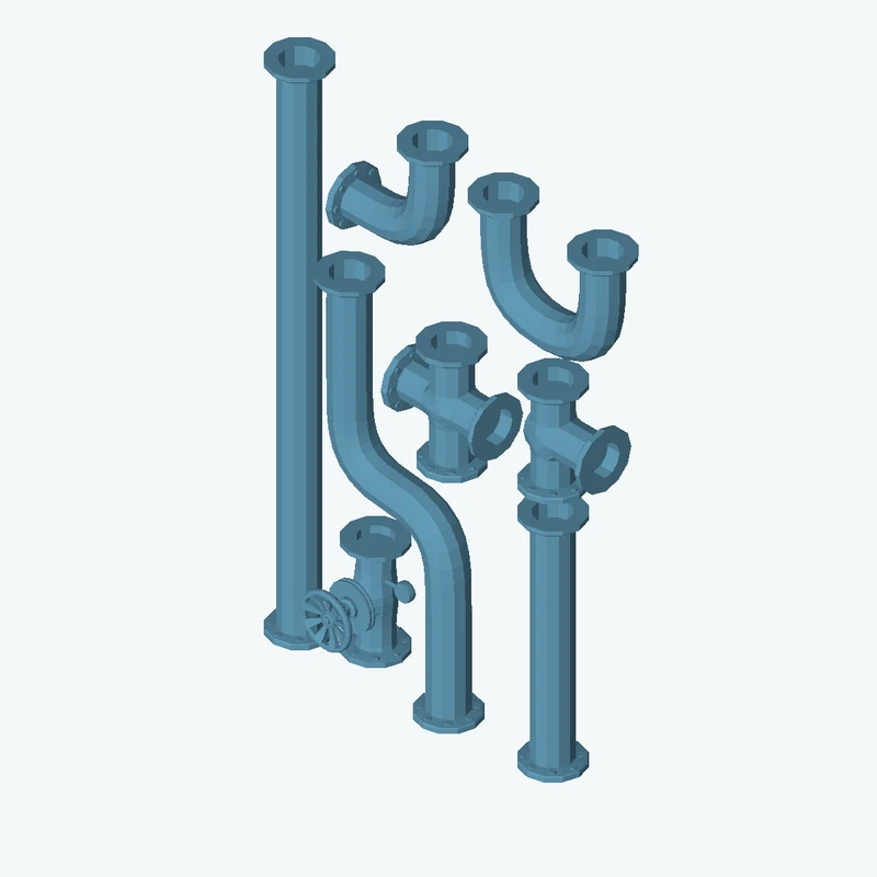 Modular Industrial Pipes 01