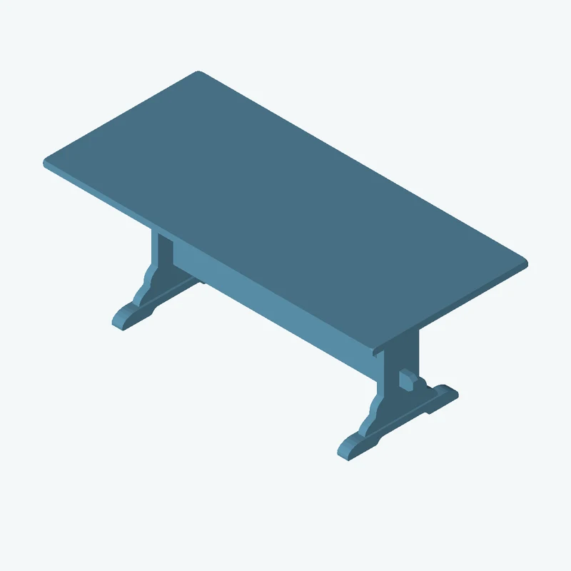 Painted Wooden Table