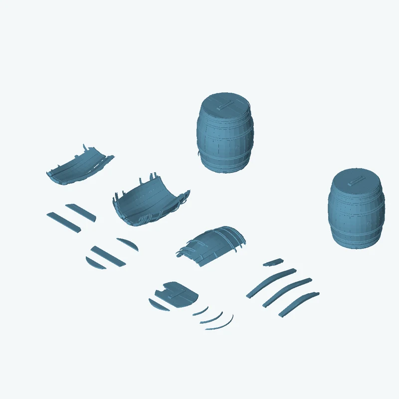 Wooden Barrels 01