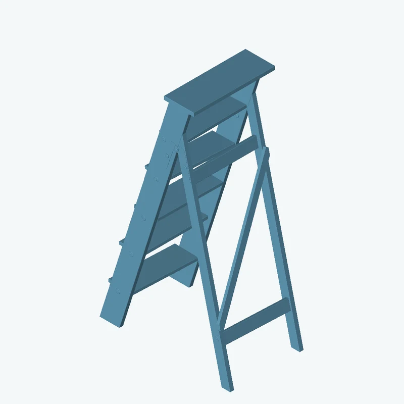 Wooden Ladder 02