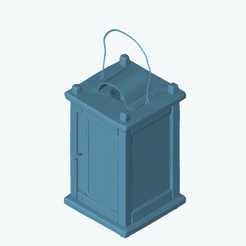 Wooden Lantern 01