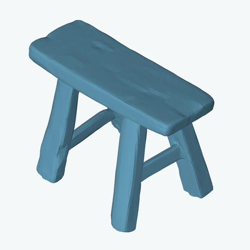 Wooden Stool 02